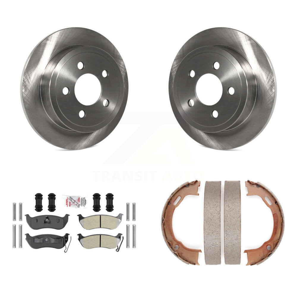 Kit de chaussures de stationnement à plaquettes semi-métalliques, Rotors à disque arrière, pour Jeep Liberty Wrangler