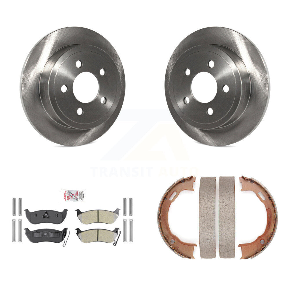Kit de chaussures de stationnement à plaquettes semi-métalliques, Rotors à disque arrière, pour Jeep Liberty Wrangler