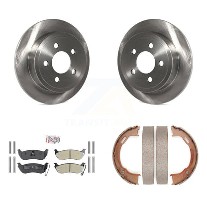 Kit de chaussures de stationnement à plaquettes semi-métalliques, Rotors à disque arrière, pour Jeep Liberty Wrangler
