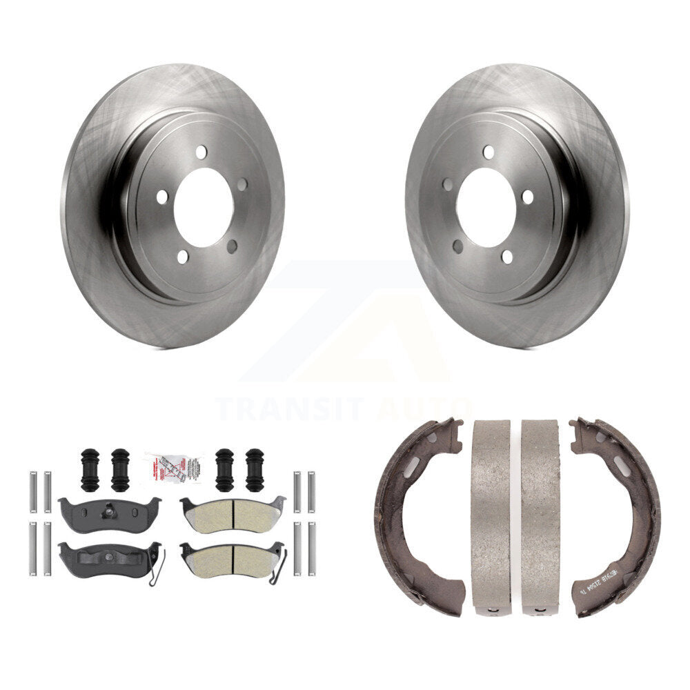 Kit de plaquettes semi-métalliques et de chaussures de stationnement pour disques arrière, pour Ford Explorer Sport