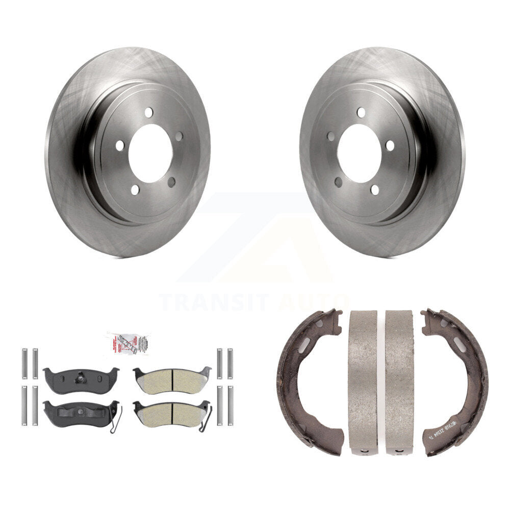 Kit de plaquettes semi-métalliques et de chaussures de stationnement pour disques arrière, pour Ford Explorer Sport