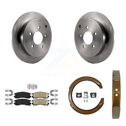 Kit de plaquettes en céramique et de chaussures de stationnement pour Rotors à disque arrière, pour Buick rendez-vous Pontia