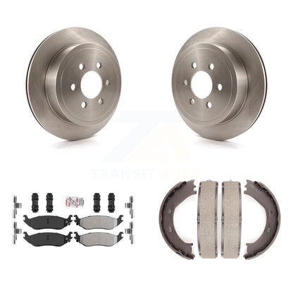 Kit de plaquettes semi-métalliques et de chaussures de stationnement pour rotors de disque arrière, pour Dodge Durang 2003