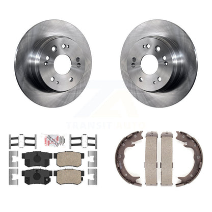Kit de plaquettes en céramique et de freins de stationnement, Rotors à disque arrière, pour Honda CR-2002 – 2004