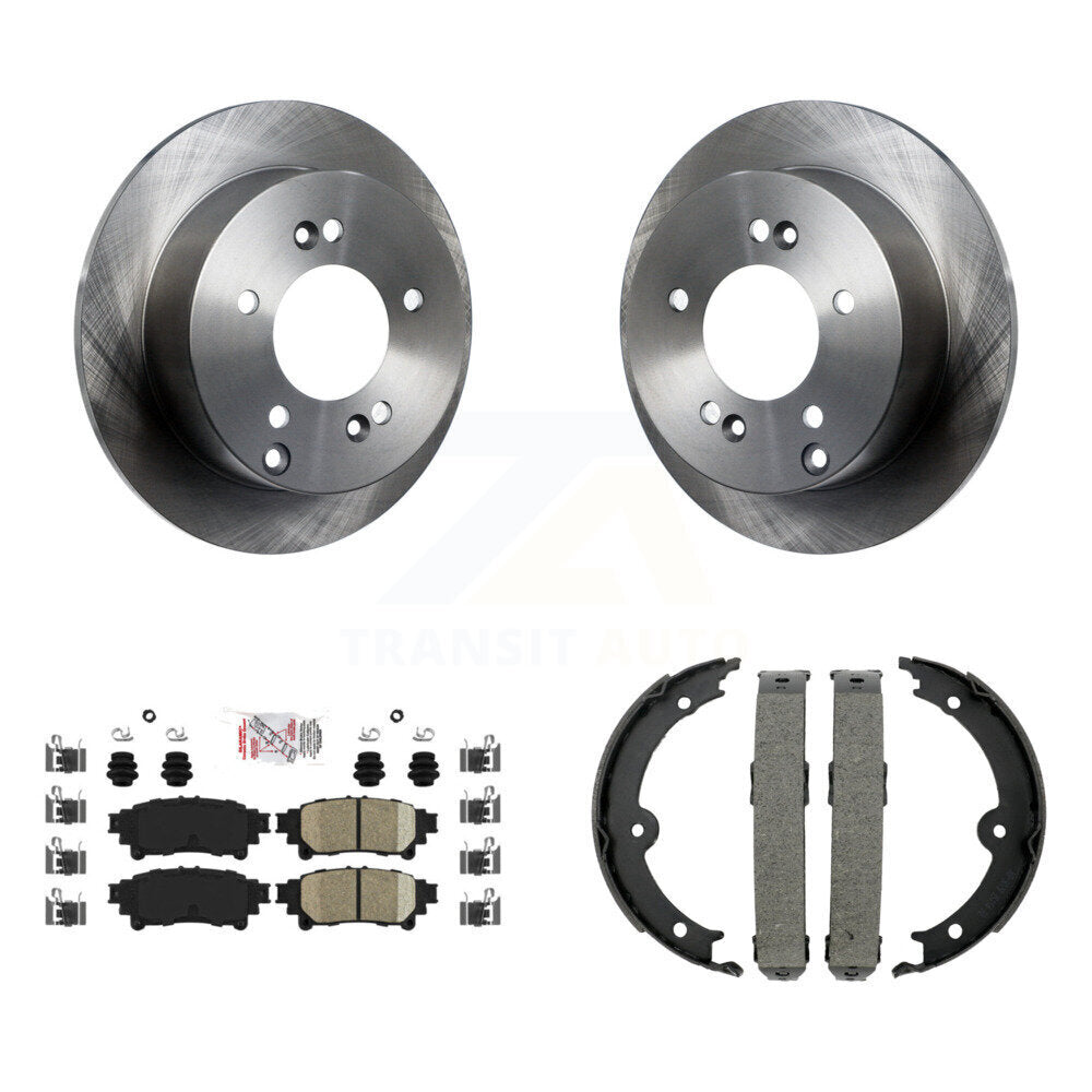 Kit de plaquettes en céramique et de patins de frein de stationnement, Rotors à disque arrière, pour Lexus IS250