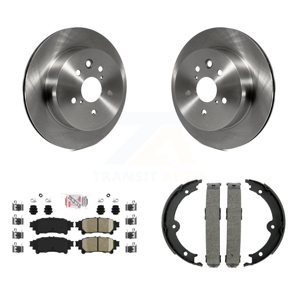 Kit de plaquettes en céramique et de freins de stationnement, Rotors à disque arrière, pour Lexus IS350 IS250