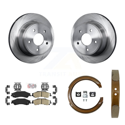 Kit de plaquettes en céramique et de chaussures de stationnement, Rotors à disque arrière, pour Chevrolet GMC Blazer S1