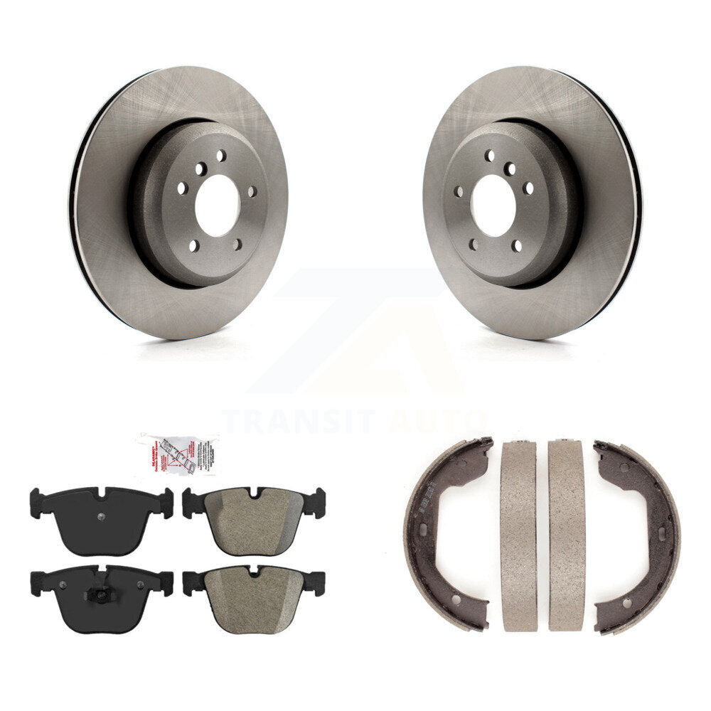 Kit de plaquettes semi-métalliques et de chaussures de stationnement pour disques arrière, pour BMW 650i 645Ci 550i