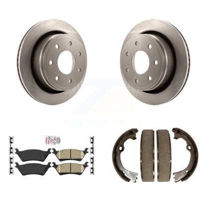 Kit de chaussures de stationnement avec plaquettes en céramique, Rotors à disque arrière pour Ford F-150 avec roue à 7 écrous