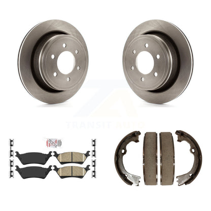 Kit de plaquettes en céramique et de patins de frein de stationnement, Rotors à disque arrière, pour Ford F-150