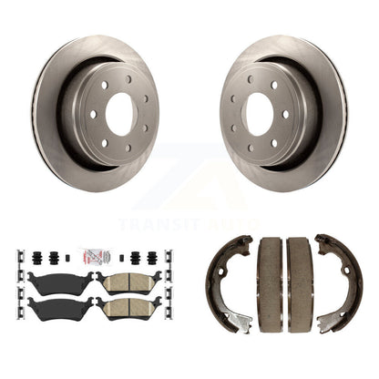 Kit de chaussures de stationnement avec plaquettes en céramique, Rotors à disque arrière pour Ford F-150 avec roue à 7 écrous