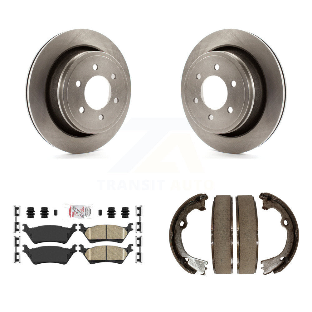 Kit de plaquettes en céramique et de patins de frein de stationnement, Rotors à disque arrière, pour Ford F-150