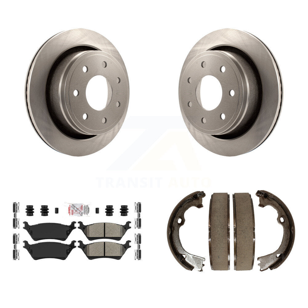 Kit de plaquettes semi-métalliques et de patins de frein de stationnement pour rotors de disque arrière, pour Ford F-150