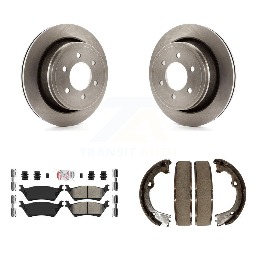 Kit de plaquettes semi-métalliques et de patins de frein de stationnement pour rotors de disque arrière, pour Ford F-150