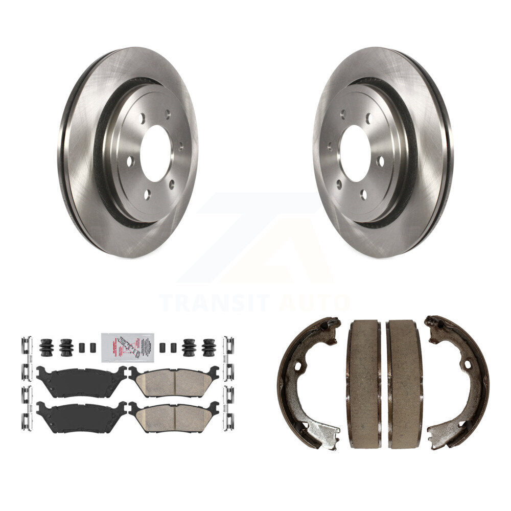 Kit de plaquettes en céramique et de patins de frein de stationnement, Rotors à disque arrière, pour Ford F-150