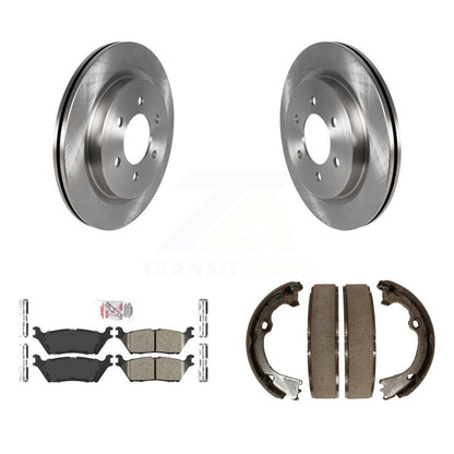 Kit de plaquettes en céramique et de patins de frein de stationnement, Rotors à disque arrière, pour Ford F-150