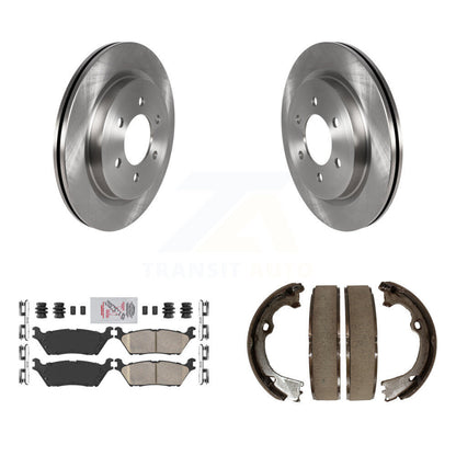 Kit de plaquettes en céramique et de patins de frein de stationnement, Rotors à disque arrière, pour Ford F-150
