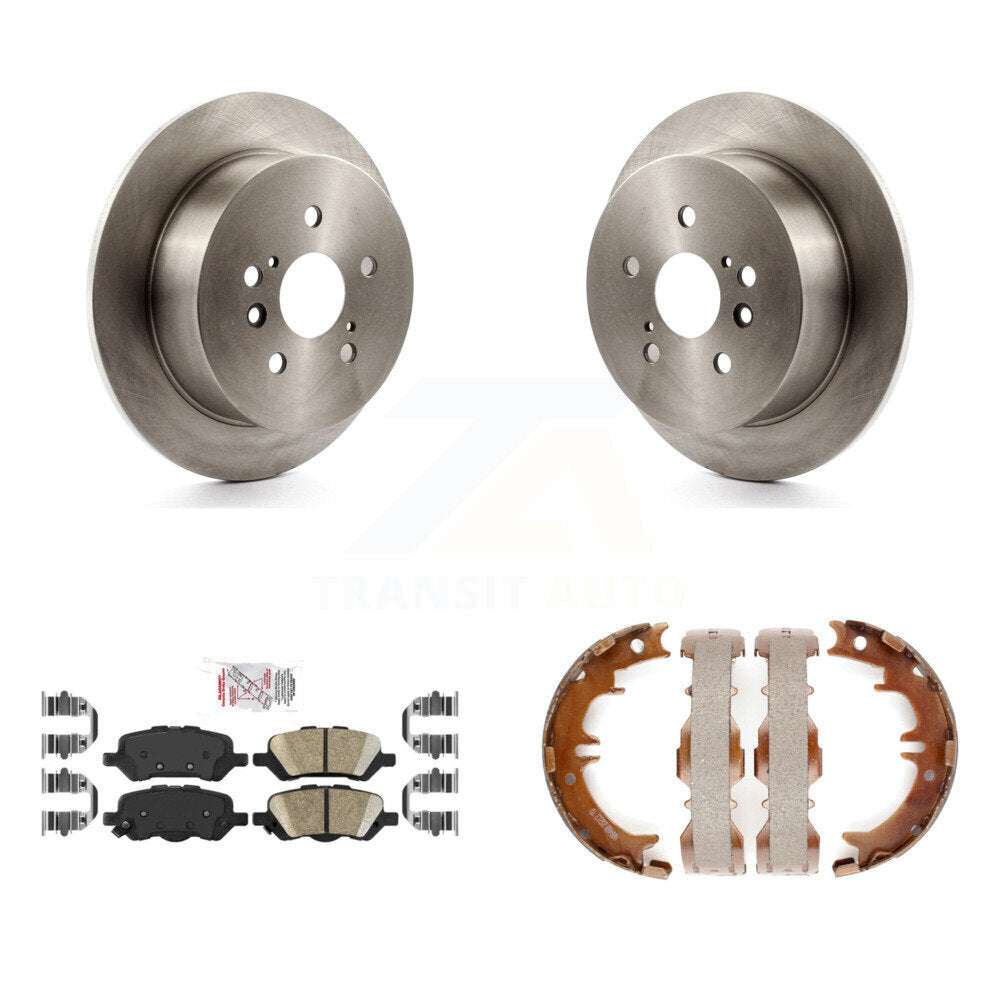Kit de chaussures de frein de stationnement, Rotors à disque arrière, plaquettes en céramique, pour Toyota Venz 2009 – 2016
