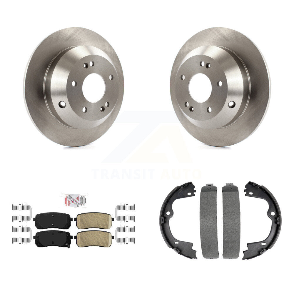 Kit de plaquettes en céramique et de freins de stationnement, Rotors à disque arrière, pour Kia Sedona