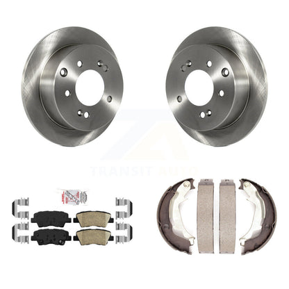 Kit de plaquettes en céramique et de patins de frein de stationnement, Rotors à disque arrière, pour Kia Sou 2010 – 2013