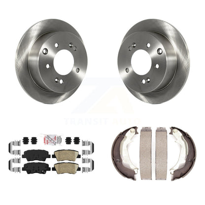Kit de plaquettes en céramique et de patins de frein de stationnement, Rotors à disque arrière, pour Kia Sou 2010 – 2013