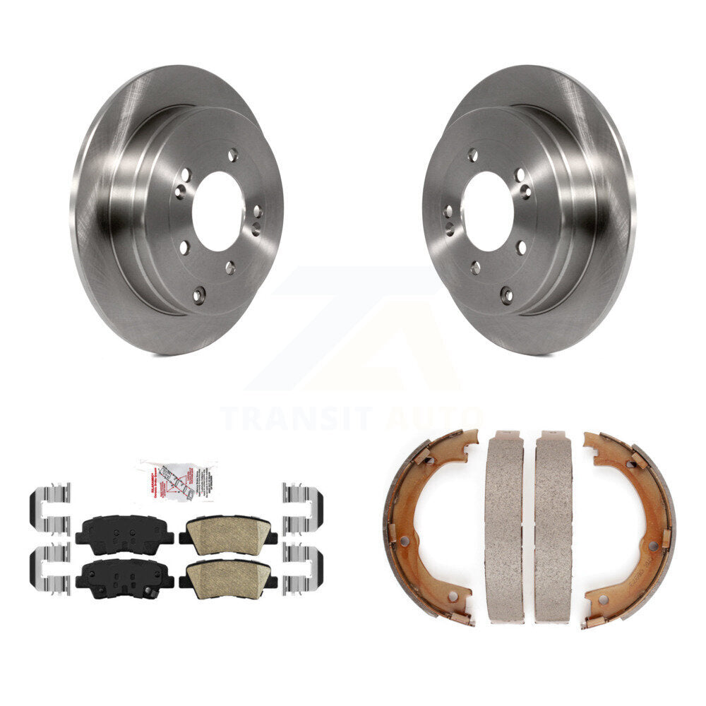Kit de plaquettes en céramique et de freins de stationnement, Rotors à disque arrière, pour Kia Amant 2007 – 2009