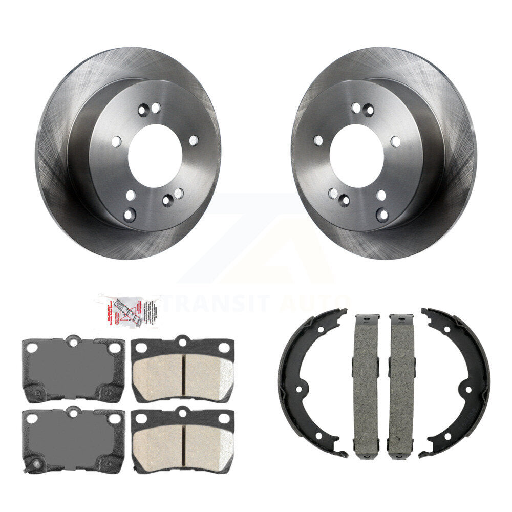 Kit de plaquettes en céramique et de patins de frein de stationnement, Rotors à disque arrière, pour Lexus IS250