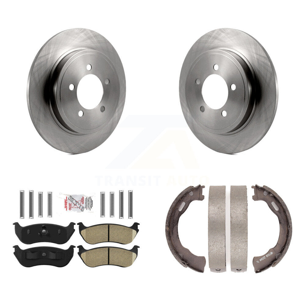 Kit de chaussures de frein de stationnement, Rotors à disque arrière, plaquettes en céramique, pour Ford Explorer Mercury