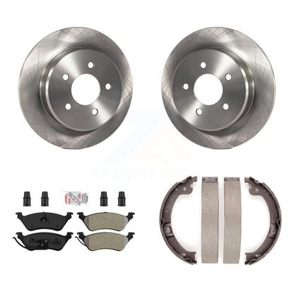 Kit de chaussures de stationnement à plaquettes semi-métalliques à disques arrière pour Dodge Grand Caravan et