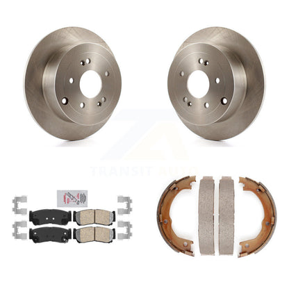 Kit de plaquettes en céramique et de chaussures de stationnement pour disques arrière, Rotors, pour Hyundai Santa F 2007 – 2009