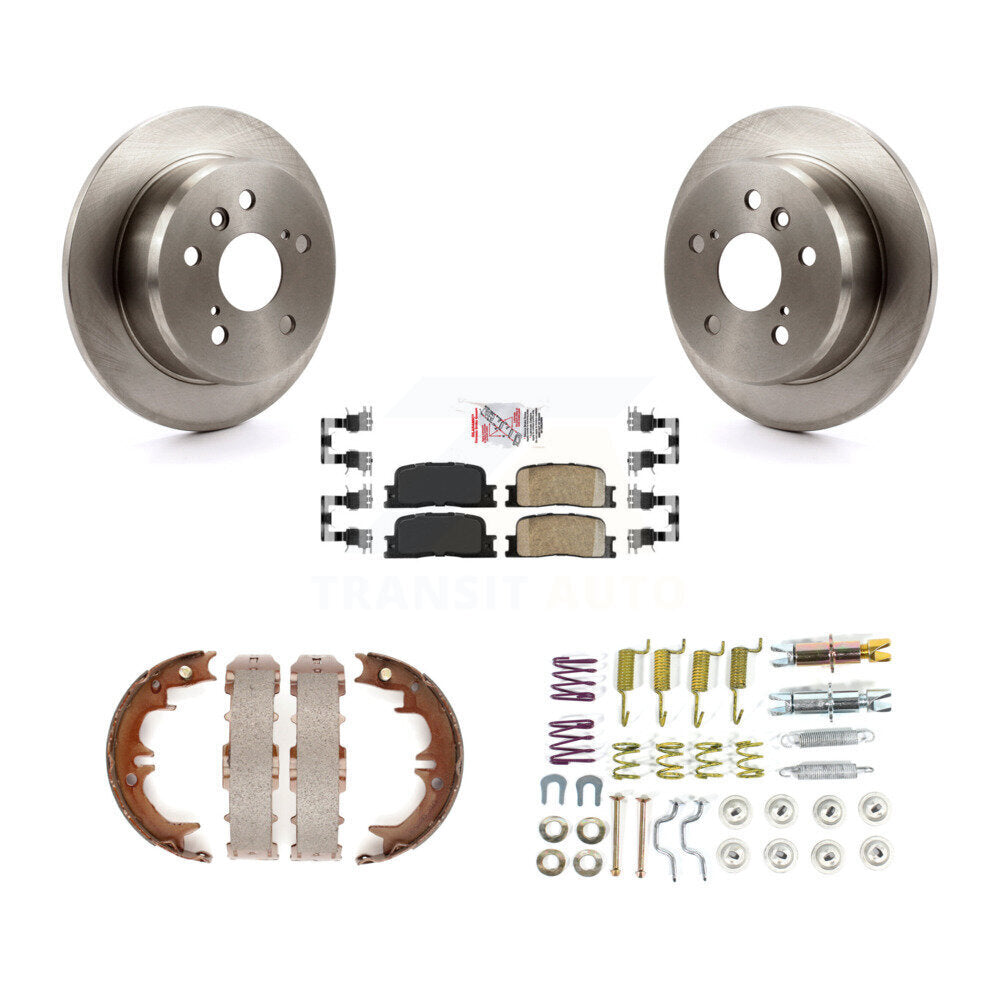 Kit de quincaillerie pour chaussures de stationnement, Rotors à disque arrière, tampons en céramique, pour Toyota Camry Lexus