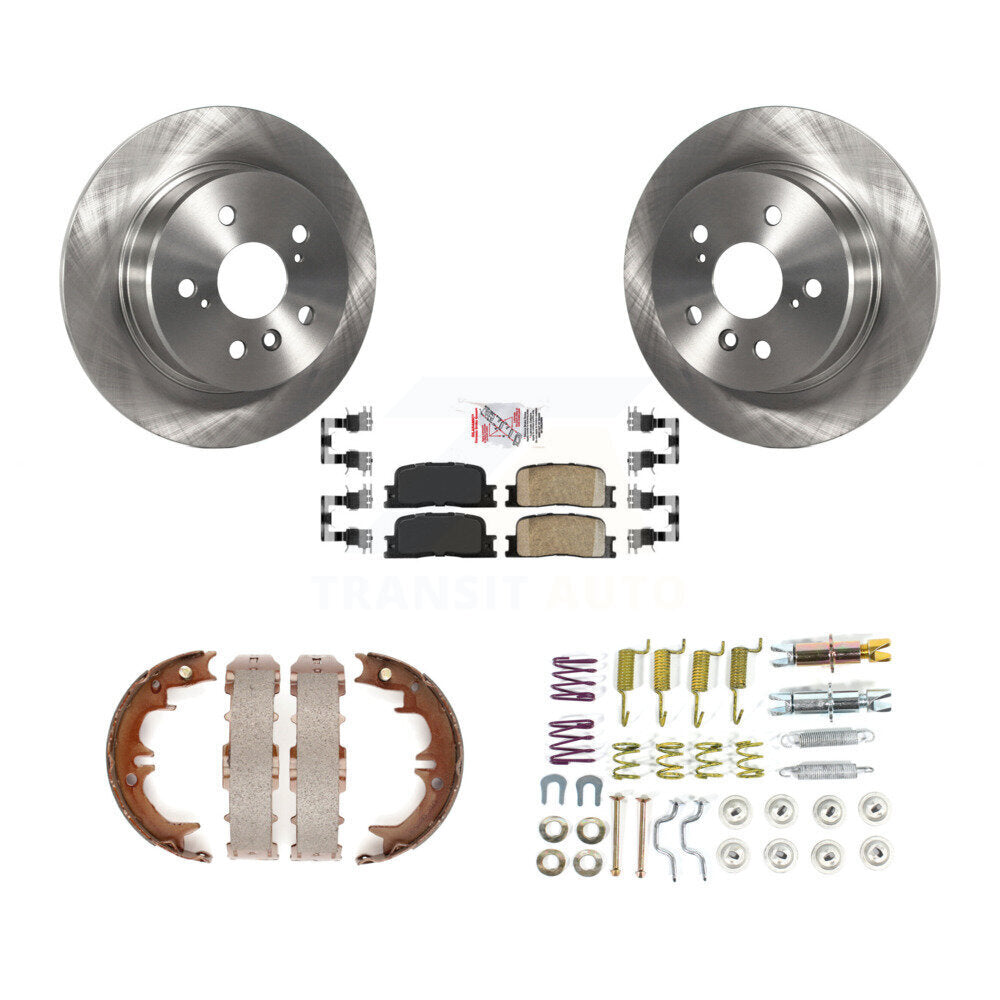Kit de chaussures de stationnement et de matériel de stationnement, Rotors à disque arrière, plaquettes en céramique, pour Toyota Highlande