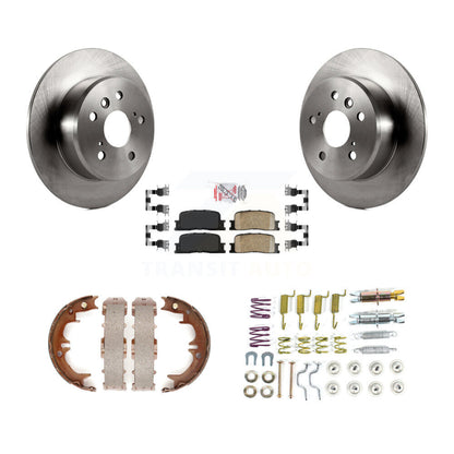 Kit de chaussures de stationnement et de matériel de stationnement, Rotors à disque arrière, plaquettes en céramique, pour Toyota Highlande