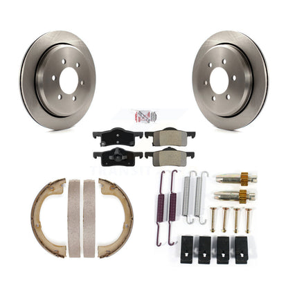 Kit de quincaillerie pour chaussures de stationnement, Rotors à disque arrière, plaquettes semi-métalliques, pour Ford Lincoln