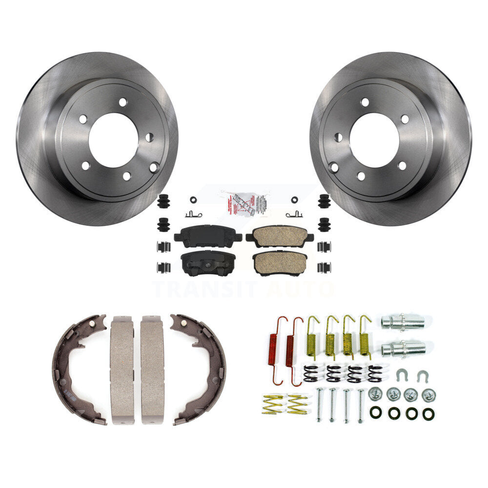 Kit de quincaillerie pour chaussures de stationnement, Rotors à disque arrière, tampons en céramique, pour Jeep Patriot Dodge