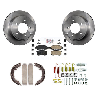 Kit de quincaillerie pour chaussures de stationnement, Rotors à disque arrière, tampons en céramique, pour Jeep Patriot Dodge