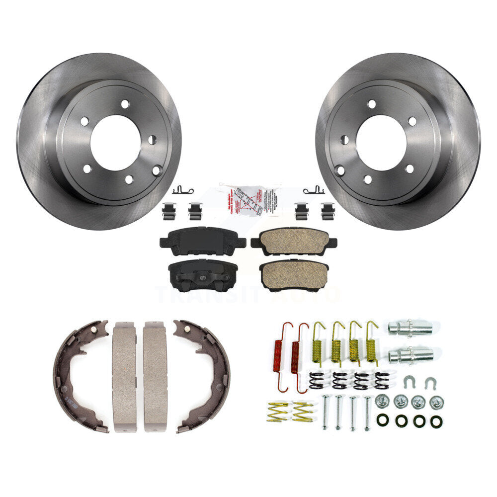 Kit de quincaillerie pour chaussures de stationnement, Rotors à disque arrière, tampons en céramique, pour Jeep Patriot Dodge
