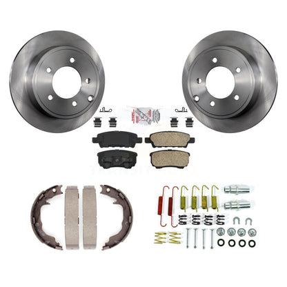 Kit de quincaillerie pour chaussures de stationnement, Rotors à disque arrière, tampons en céramique, pour Jeep Patriot Dodge