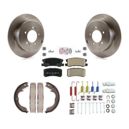 Kit de chaussures de stationnement et de matériel de stationnement, Rotors à disque arrière, tampons en céramique, pour Mitsubishi Lance