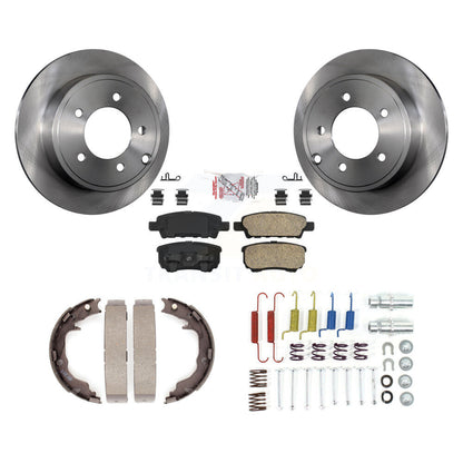 Kit de chaussures de stationnement et de matériel de stationnement, Rotors à disque arrière, tampons en céramique, pour Mitsubishi Lance