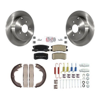 Kit de quincaillerie pour chaussures de stationnement, Rotors à disque arrière, tampons en céramique, pour Mitsubishi Endeavo