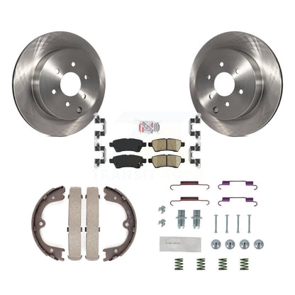 Kit de chaussures de stationnement et de matériel de stationnement, Rotors à disque arrière, plaquettes en céramique, pour Nissan Pathfinde