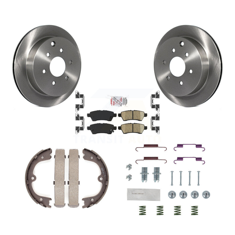Kit de quincaillerie pour chaussures de stationnement, Rotors à disque arrière, tampons en céramique, pour Nissan Xterr 06-07