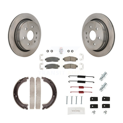 Kit de quincaillerie pour chaussures de frein de stationnement, Rotors à disque arrière, plaquettes en céramique, pour Cadillac XTS