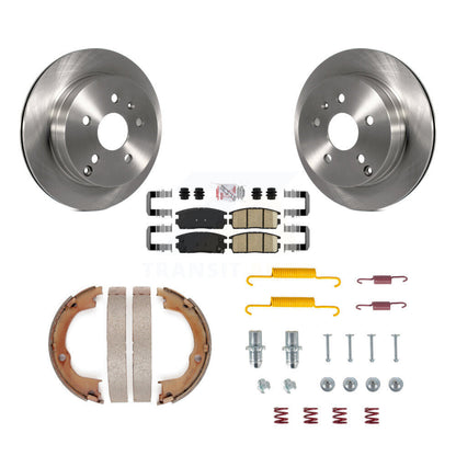 Kit de chaussures de stationnement et de matériel de stationnement, Rotors à disque arrière, coussinets en céramique pour Chevrolet Equino