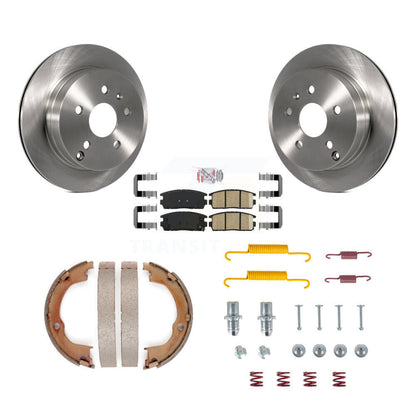 Kit de chaussures de stationnement et de matériel de stationnement, Rotors à disque arrière, coussinets en céramique pour Chevrolet Equino