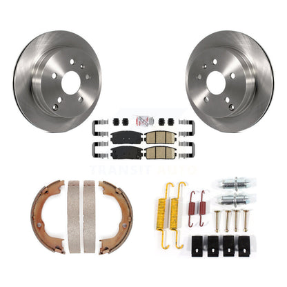 Kit de chaussures de stationnement et de matériel de stationnement, Rotors à disque arrière, coussinets en céramique pour Chevrolet Equino