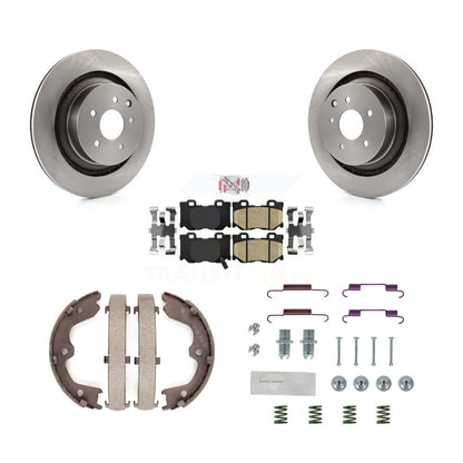 Kit de quincaillerie pour chaussures de stationnement, Rotors à disque arrière, tampons en céramique, pour INFINITI G37 Nissa
