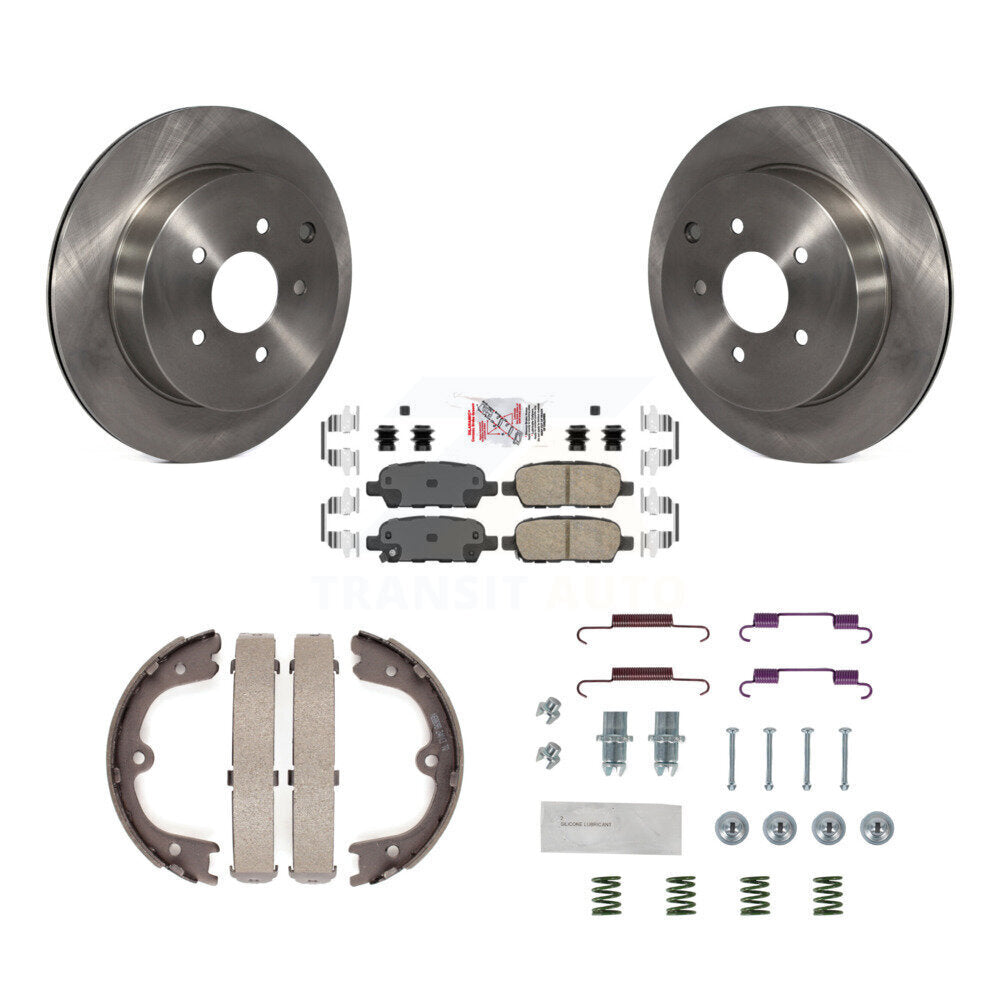 Kit de quincaillerie pour chaussures de stationnement, Rotors à disque arrière, tampons en céramique, pour INFINITI FX3 09-12