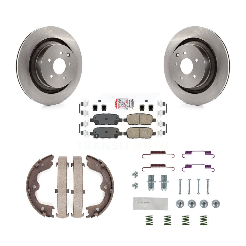 Kit de quincaillerie pour chaussures de frein de stationnement, Rotors à disque arrière, plaquettes en céramique, pour INFINITI Q60